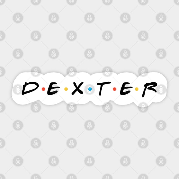 Dexter Friends Parody Logo Sticker by Tv Moments